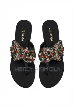 Brand New Liliana Designer Rhinestone Embellished Slippers