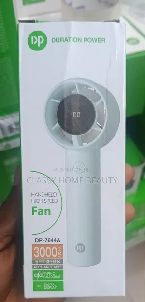DP Duration Power Handheld High-Speed Fan (Model: DP-7644A)
