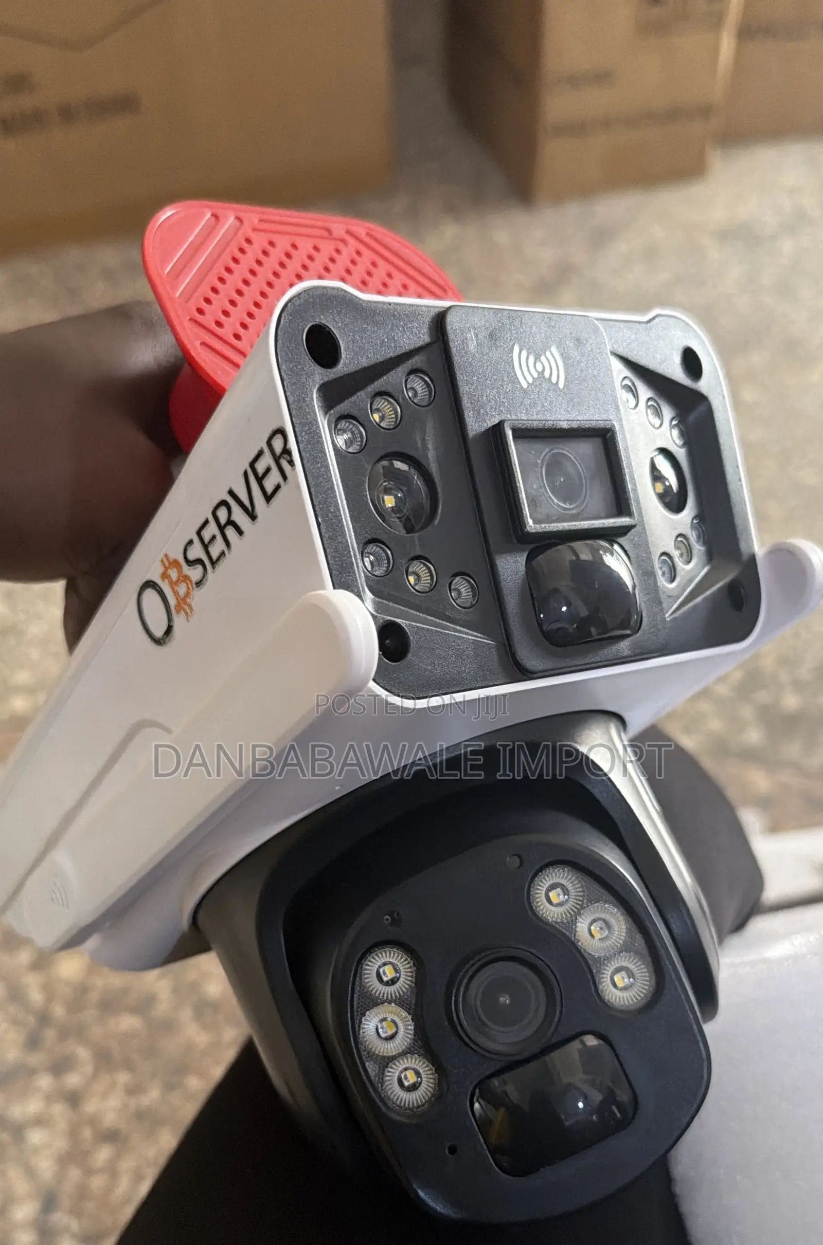 Observer Dual Lens Big Speaker Solar CCTV 4g Wireless Security Camera