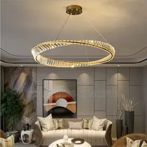 Modern Classic Round Crystal Chandelier for Living Room, Bedroom.