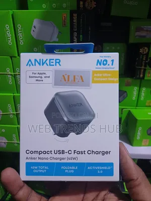Anker Nano 45W USB-C Fast Charger - Foldable Plug Wall Adapter