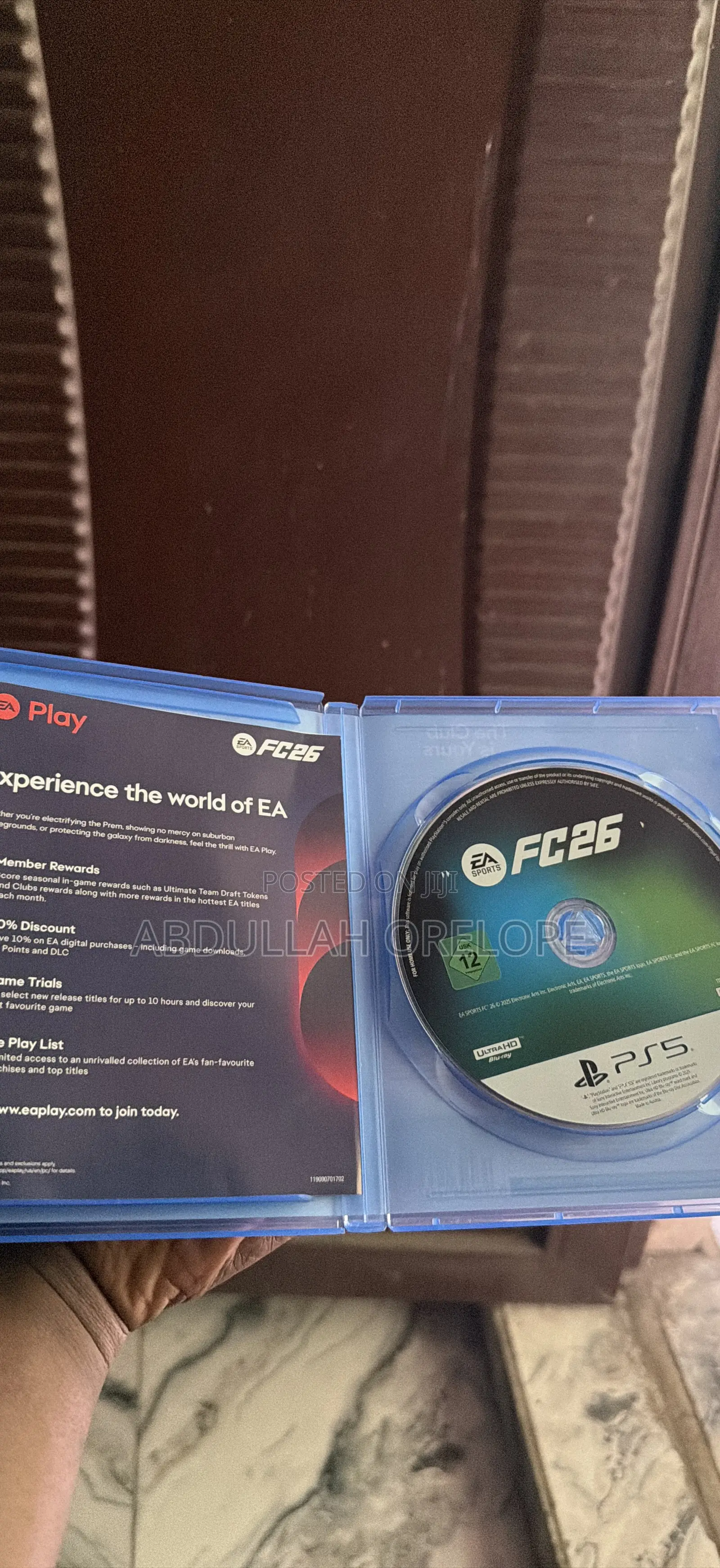 Fc26 Video Game Disc