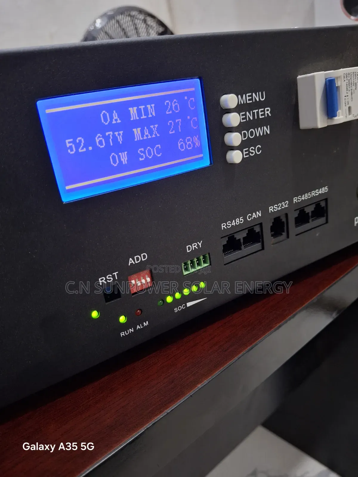 Ubetter 5kwh/48v Stackable Lithium-Iron Battery