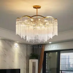 Postmodern Simple Luxury Crystal Led Chandelier.