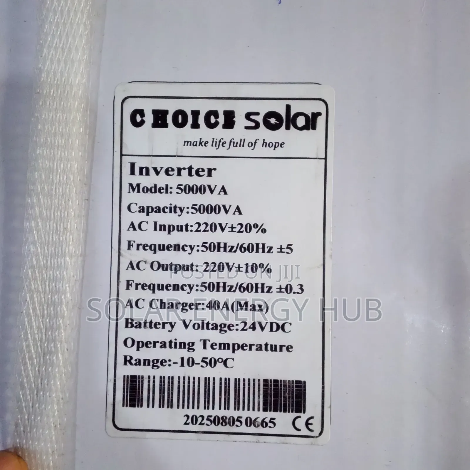 5kva/24v Choice Solar Inverter