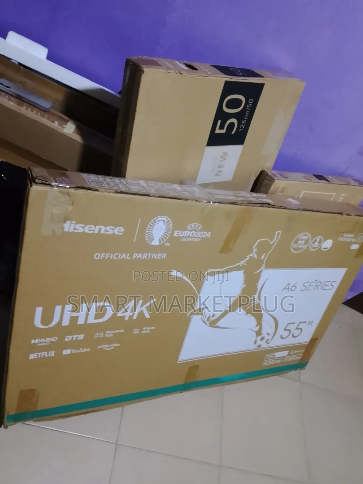 Hisense 55" Uhd Smart Television With Youtube+youtube+bluetooth