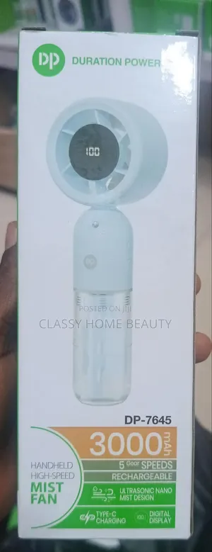 Brand New DP-7645 3000mAh Handheld High-Speed Mist Fan / Spray