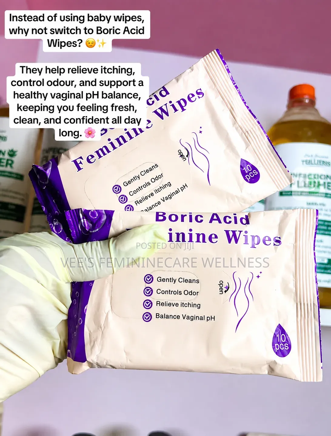 Boric Acid Wipes