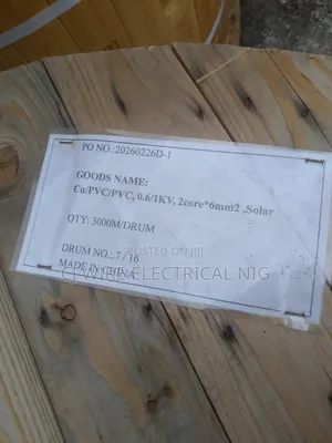 6mm 2Core Solar Flex Wire