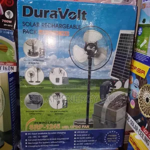 12inch Dura Volt Rechargeable Solar Fan