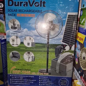 12inch Dura Volt Rechargeable Solar Fan