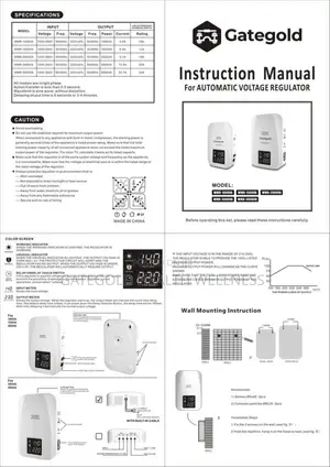 WMR-3000watts Automatic Voltage Regulator