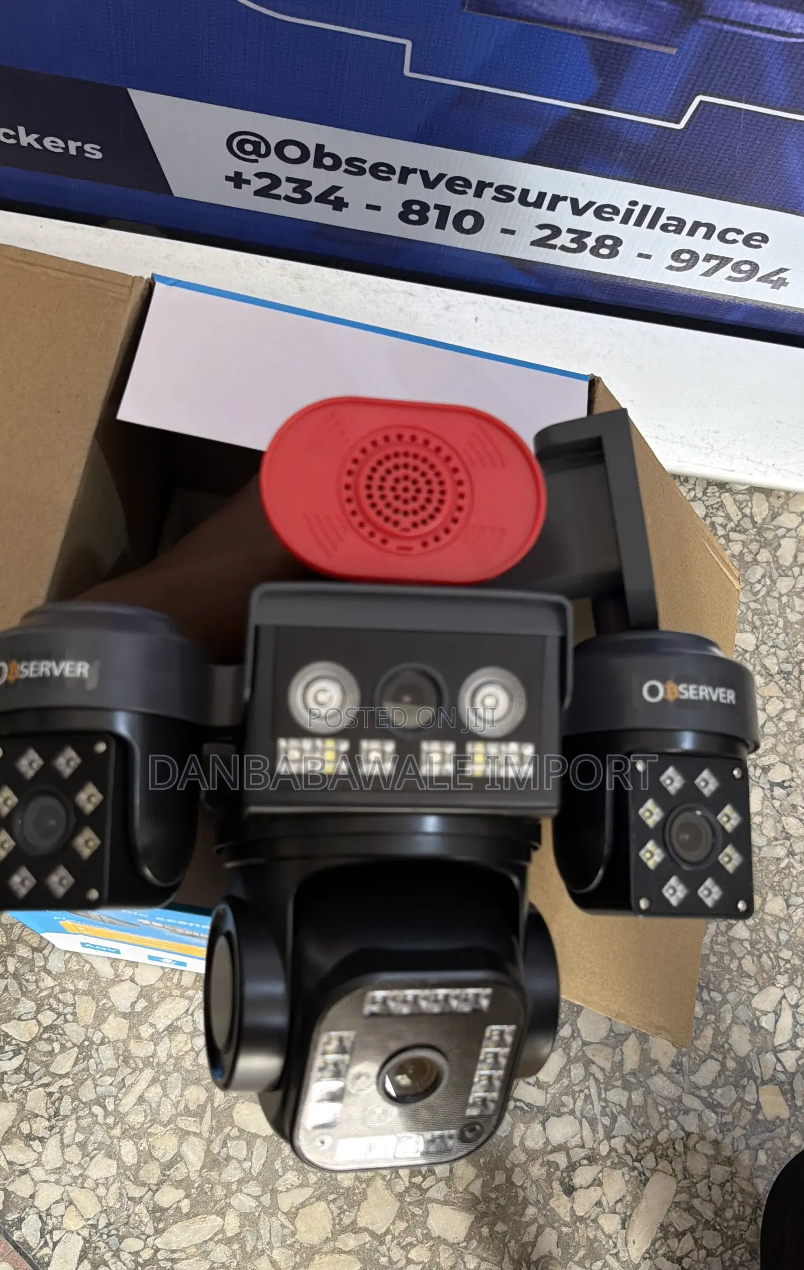 Observer 4 Lens Big Speaker AOV Solar Camera