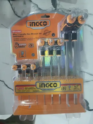 INGCO 8-Piece T-Handle Hex Wrench Set – HHKT80818