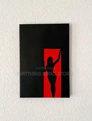 Female Silhouette Wall Art | Feminine Bedroom Aesthetic Decor