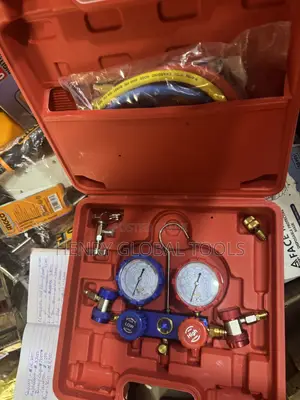 🔧 AC Manifold Gauge Set – 2-Valve Refrigeration Charging Kit
