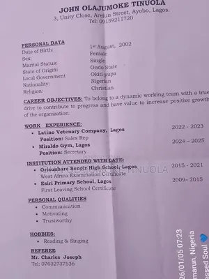 Sales Representative and Others