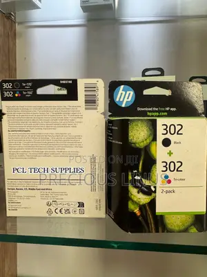 Original HP 302 Tri Color Printer Ink Set Cartridge