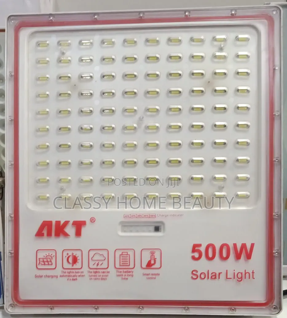 Brand New 500W Solar Flood Light With Panel & Remote Control