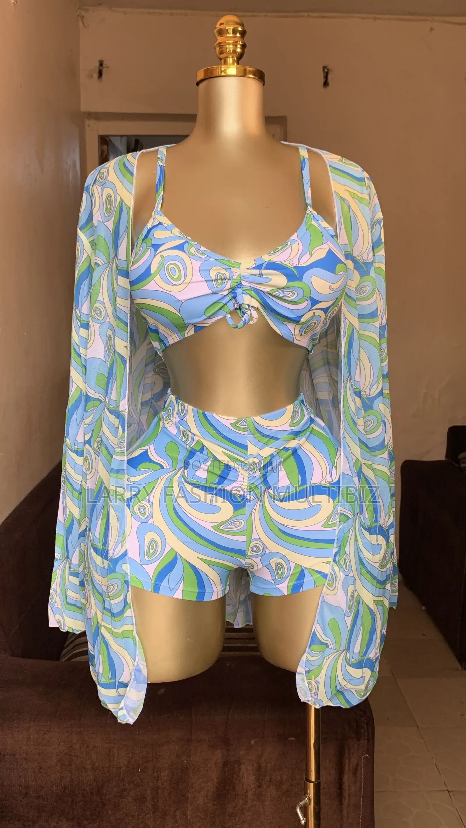 3pc Beach Short and Kimono