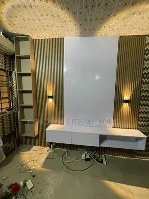 TV Console With Drawers and Open Storage by Morderncity Furniture