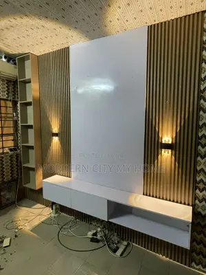 TV Console With Drawers and Open Storage by Morderncity Furniture