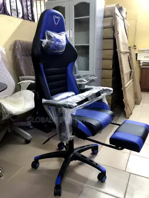 Quality Modern Gaming Chair Blue and Black
