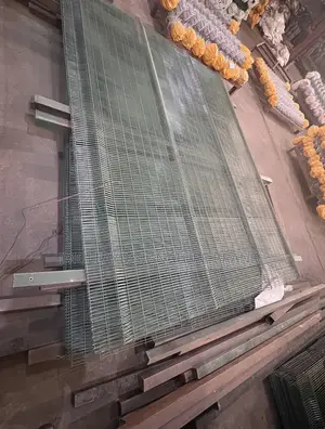 Anti Finger Coated Panel Fence Wire Fence , Panel Mesh