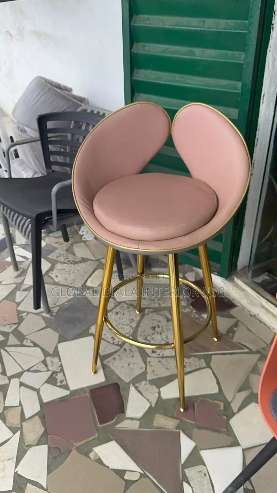 Quality Golden Rim Barstool