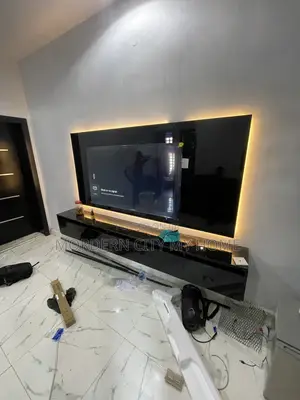 TV Console With Light by Morderncity Furniture