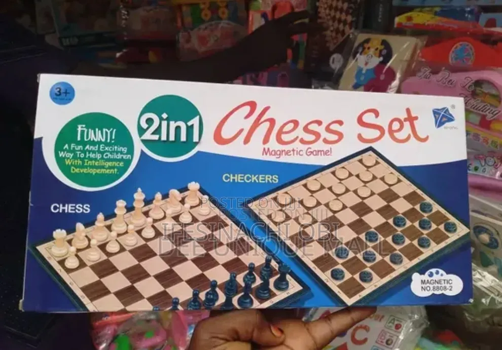 2 in 1 Chess/Checkers Board