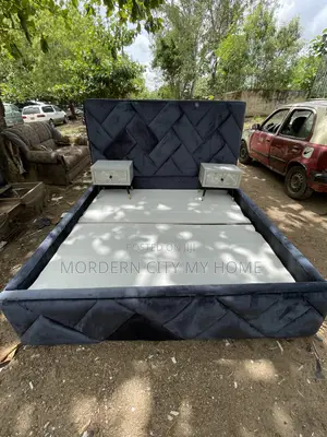 Bedframe With Two Bedside by Morderncity Furniture
