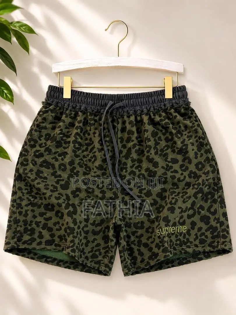 Apex Leopard Drawstring Shorts