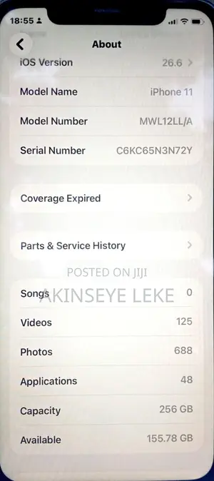 Apple iPhone 11 256 GB Gray