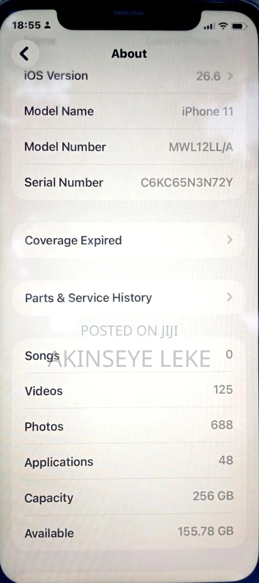 Apple iPhone 11 256 GB Gray