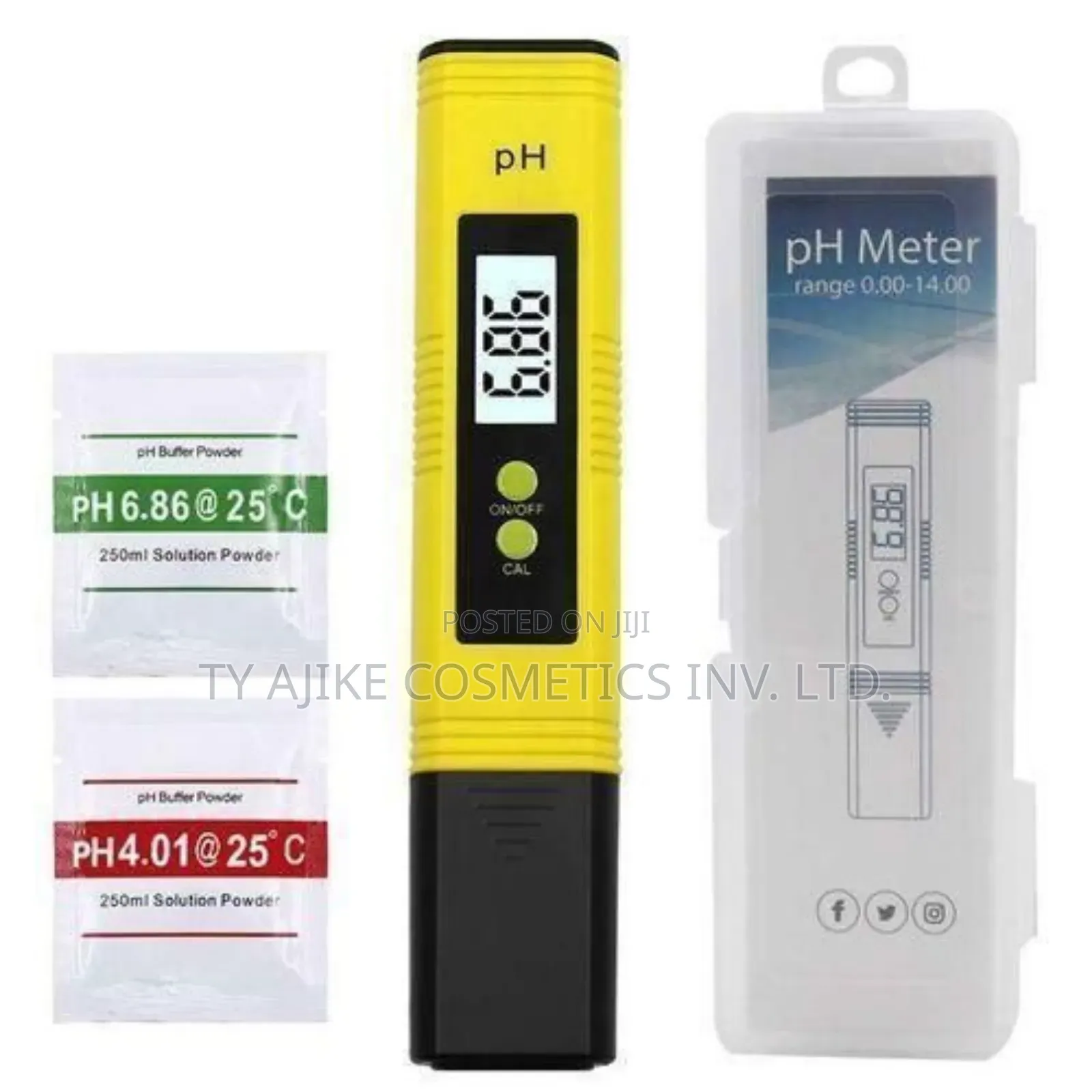 PH Meter With Free Buffer Powders