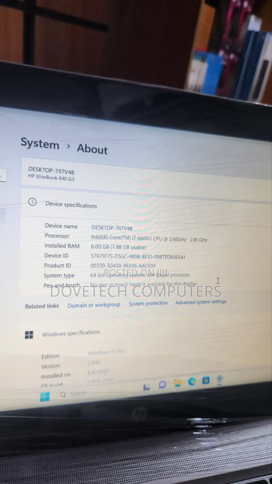Laptop HP EliteBook 840 G3 8GB Intel Core i7 SSD 256GB