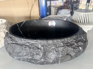 Luxury Black Rock Design Wash Hand Basin