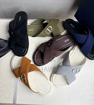 Christian Dior Luxury Leather Slippers