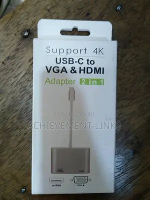 Type C to VGA and HDMI Adapter