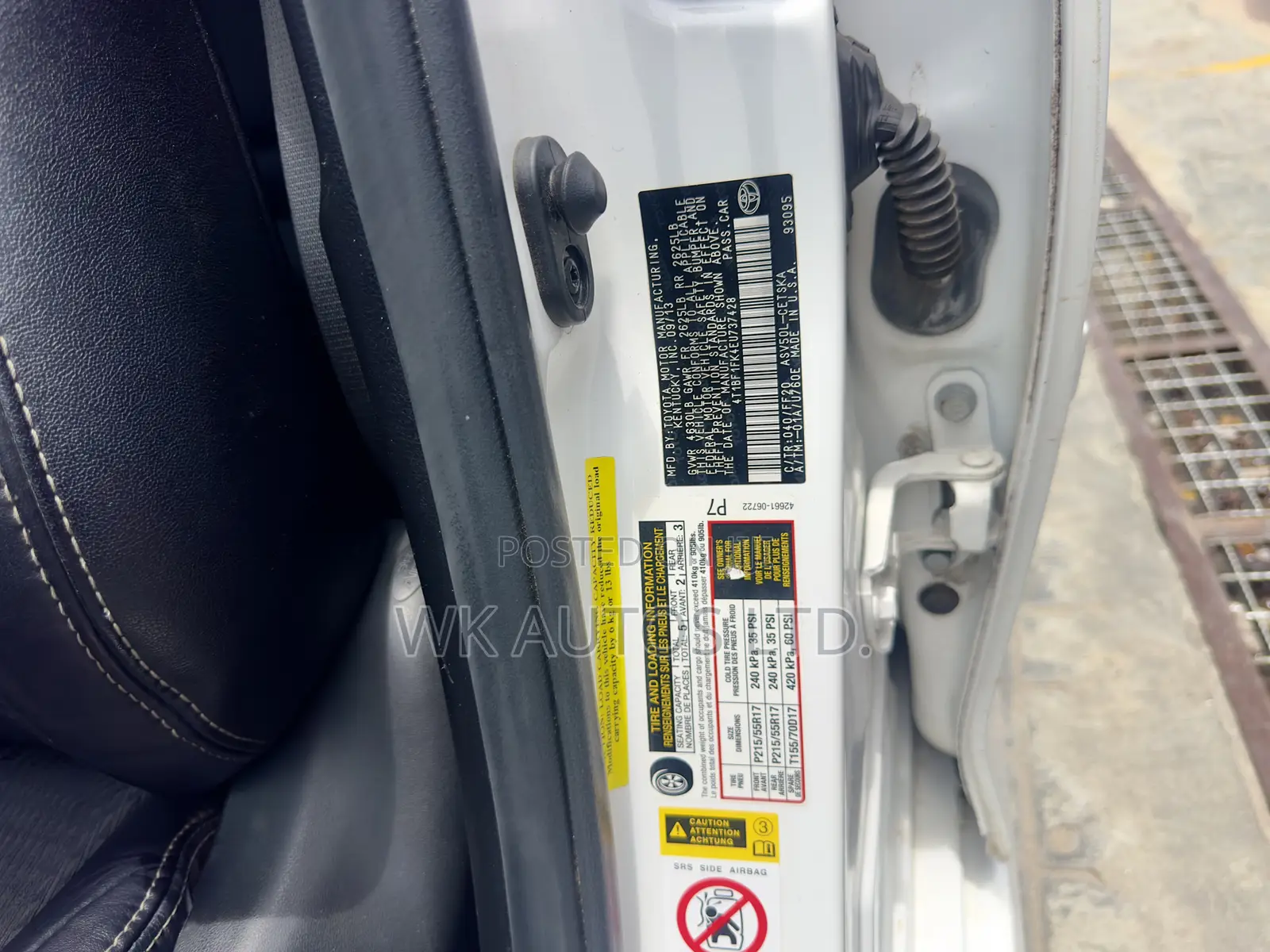 Toyota Camry 2013 White