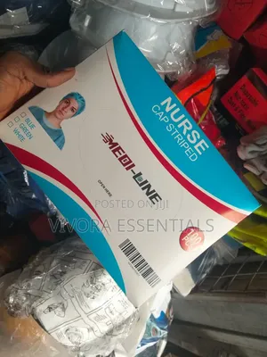 Medi-Line Nurse Cap Striped Disposable (100pcs)