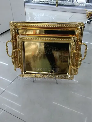 High Quality Luxury 2pieces Gold Tray