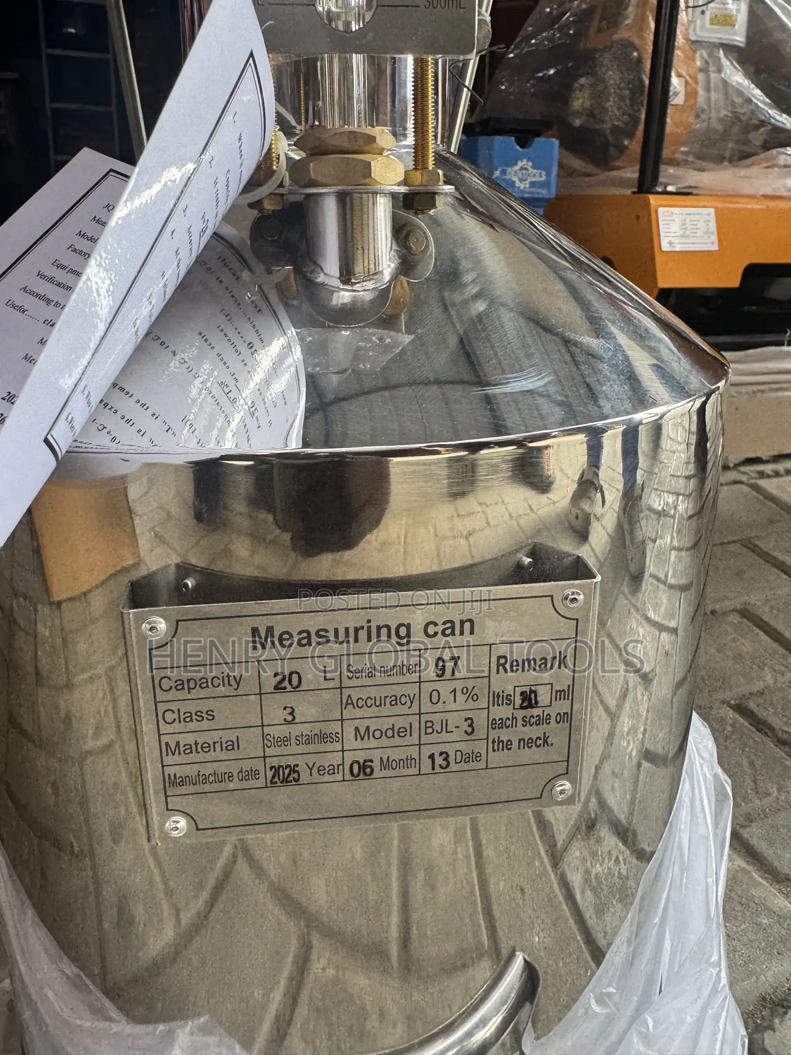 20L Stainless Steel Measuring Can