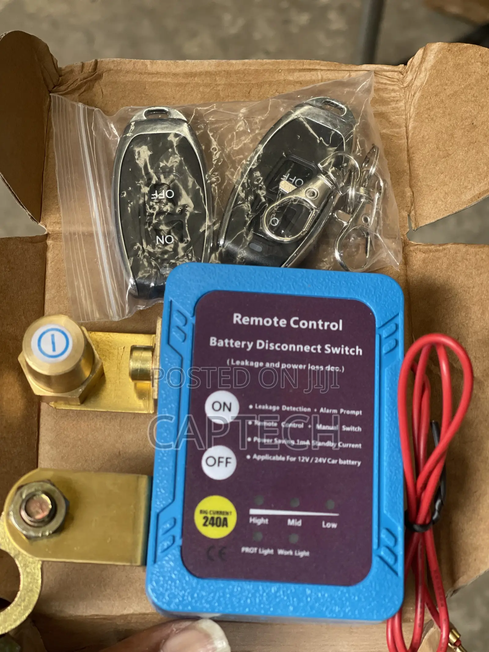 Car Battery Remote Disconnect Switch
