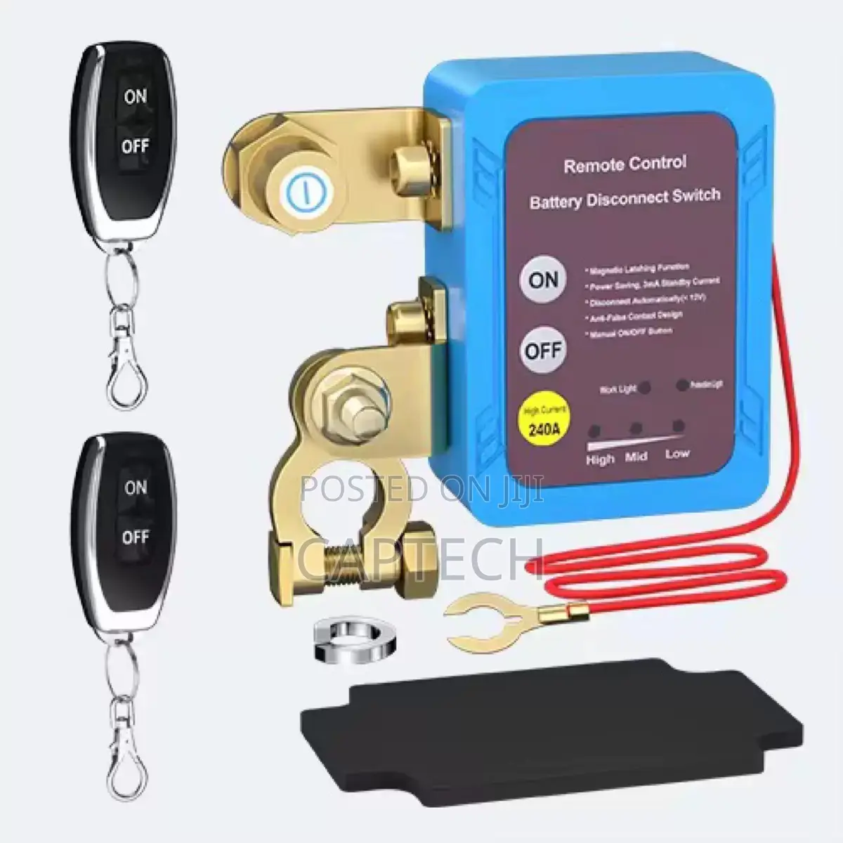 Car Battery Remote Disconnect Switch