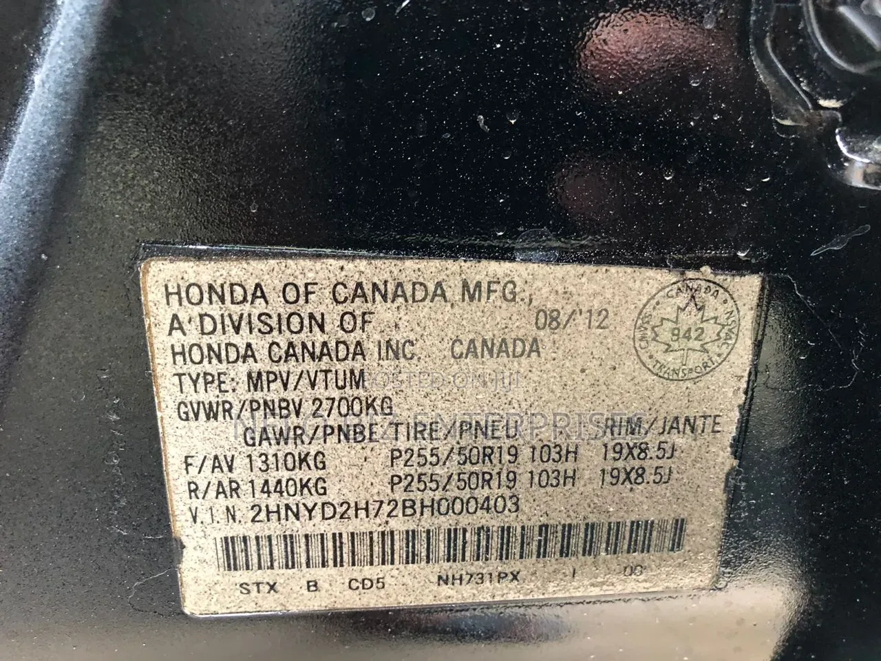 Acura MDX 2013 Black