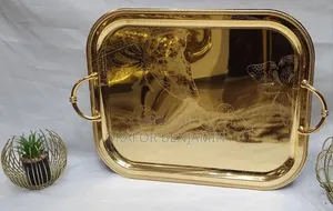 High Quality Luxury Gold Tray