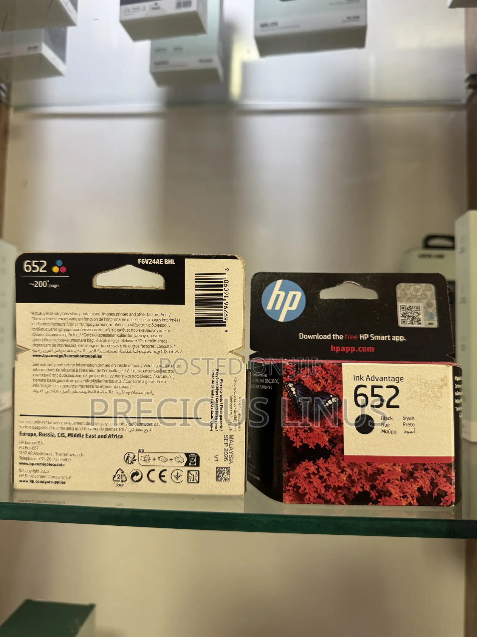 HP 652 Printer Ink Set Cartridge