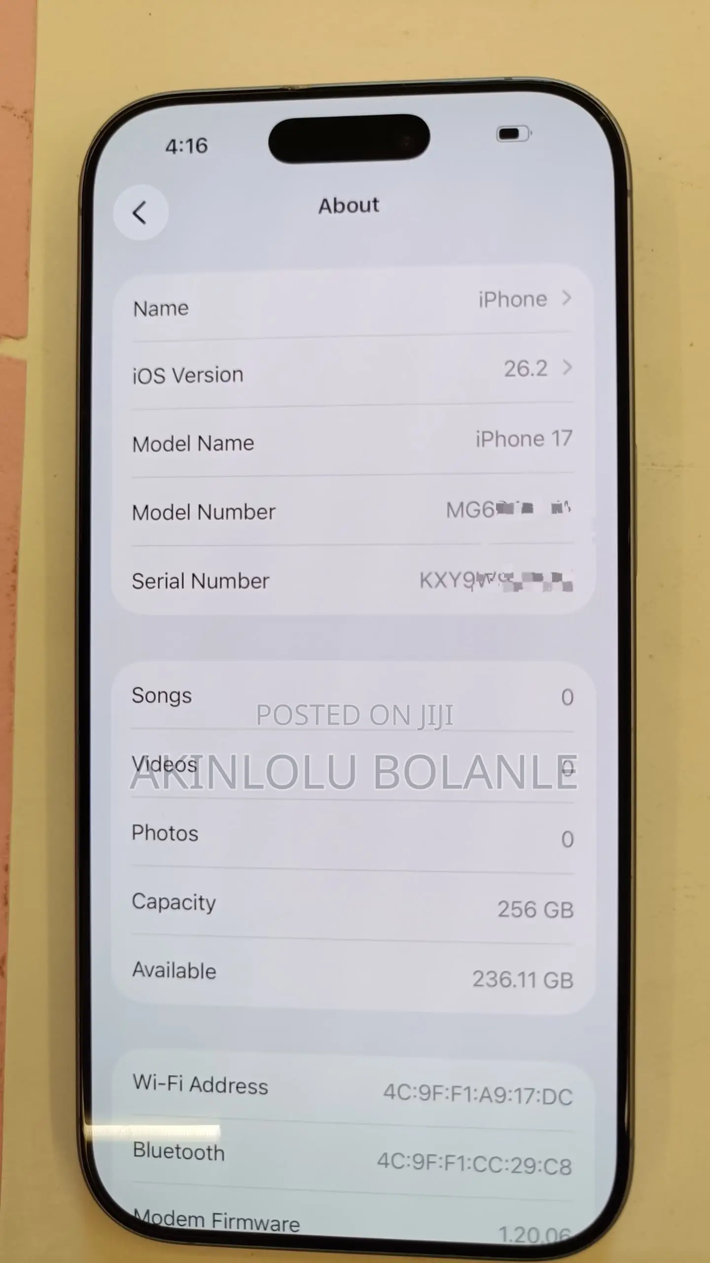 Apple iPhone 17 256 GB Blue